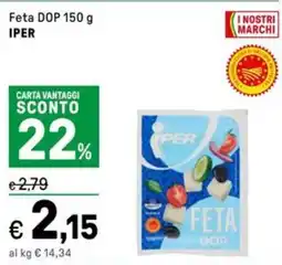 Iper La Grande Feta DOP IPER offerta