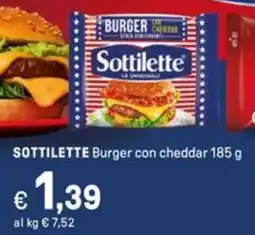 Iper La Grande SOTTILETTE Burger con cheddar offerta
