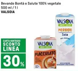 Iper La Grande Bevande Bontà e Salute 100% vegetale VALSOIA offerta