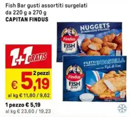 Iper La Grande Fish Bar gusti assortiti surgelati CAPITAN FINDUS offerta