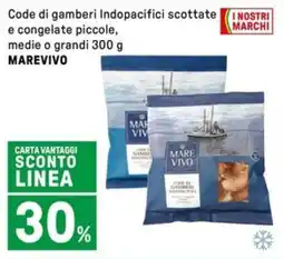 Iper La Grande Code di gamberi Indopacifici scottate e congelate MAREVIVO offerta