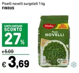 Iper La Grande Piselli novelli surgelati FINDUS offerta