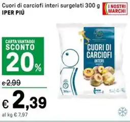 Iper La Grande Cuori di carciofi interi surgelati IPER PIÚ offerta