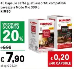Iper La Grande 40 Capsule caffè gusti assortiti compatibili Lavazza a Modo Mio KIMBO offerta