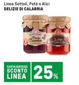 Iper La Grande Linea Sottoli, Paté o Alici DELIZIE DI CALABRIA offerta