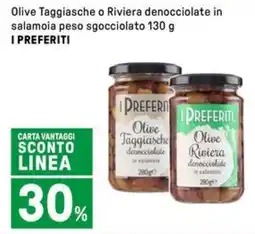 Iper La Grande Olive Taggiasche o Riviera denocciolate in salamoia peso sgocciolato I PREFERITI offerta