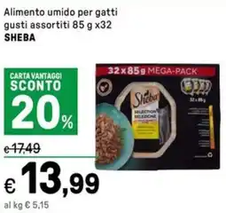 Iper La Grande Alimento umido per gatti gusti assortiti SHEBA offerta