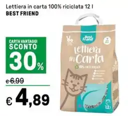Iper La Grande Lettiera in carta 100% riciclata BEST FRIEND offerta