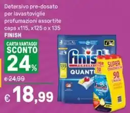 Iper La Grande Detersivo pre-dosato per lavastoviglie profumazioni assortite caps x115, x125 ox 135 FINISH offerta