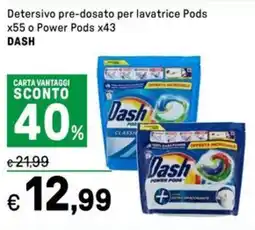 Iper La Grande Detersivo pre-dosato per lavatrice Pods x55 o Power Pods x43 DASH offerta