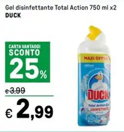 Iper La Grande Gel disinfettante Total Action DUCK offerta