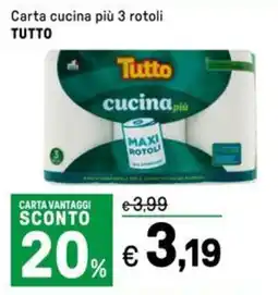 Iper La Grande Carta cucina più 3 rotoli TUTTO offerta