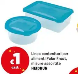 Iper La Grande Linea contenitori per alimenti Polar Frost, misure assortite HEIDRUN offerta