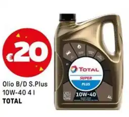 Iper La Grande Olio B/D S.Plus 10W-40 TOTAL offerta