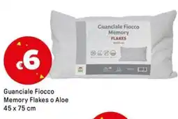 Iper La Grande Guanciale Fiocco Memory Flakes o Aloe 45 x 75 cm offerta