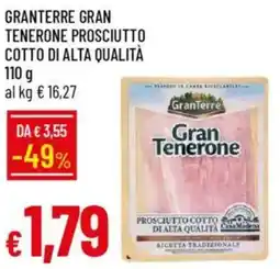 IperFamila Granterre gran tenerone prosciutto cotto di alta qualità offerta