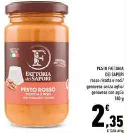 Conad Pesto fattoria dei sapori offerta