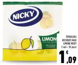 Conad Tovaglioli decorati maxi limone nicky offerta
