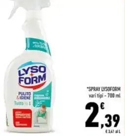 Conad Spray lysoform offerta