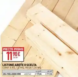 Ottimax Listone abete II scelta offerta