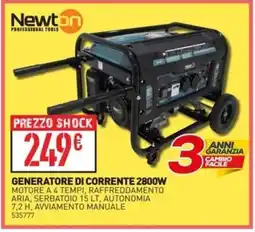 Ottimax Newton generatore di corrente 2800w offerta
