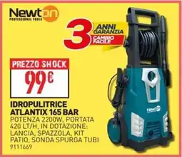 Ottimax Newton idropulitrice atlantix 165 bar offerta