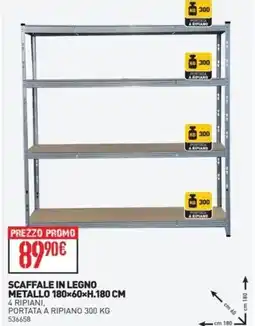 Ottimax Scaffale in legno metallo offerta