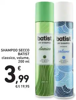 Spazio Conad Shampoo secco batist offerta