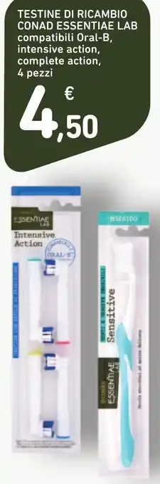 Spazio Conad Testine di ricambio conad essentiae lab offerta