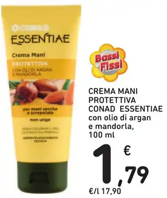 Spazio Conad Crema mani protettiva conad essentiae offerta