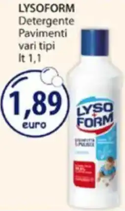 Acqua & Sapone LYSOFORM Detergente Pavimenti offerta