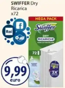 Acqua & Sapone SWIFFER Dry Ricarica x72 offerta