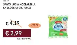 Prezzemolo e Vitale Santa lucia mozzarella la leggera offerta