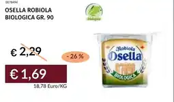 Prezzemolo e Vitale Osella robiola biologica offerta