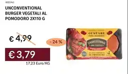 Prezzemolo e Vitale Unconventional burger vegetali al pomodoro offerta