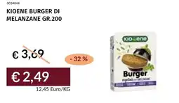Prezzemolo e Vitale Kioene burger di melanzane offerta