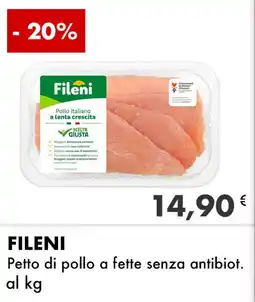 Iper Tosano FILENI Petto di pollo a fette senza antibiot. offerta