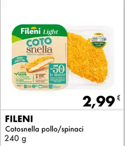 Iper Tosano FILENI Cotosnella pollo/spinaci offerta