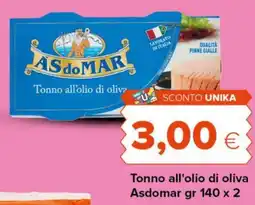 Tigre Tonno all'olio di oliva Asdomar offerta