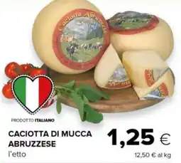 Tigre Caciotta di mucca abruzzese offerta