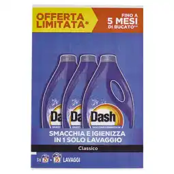 Ipercoop DETERSIVO LIQUIDO PER LAVATRICE DASH offerta