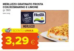 Tigre Merluzzo gratinato frosta con rosmarino e limone offerta