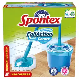 Ipercoop KIT SISTEMA PULIZIA PER PAVIMENTI FULL ACTION CORNER SPONTEX offerta