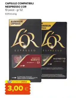 Tigre Capsule compatibili NESPRESSO L'OR offerta