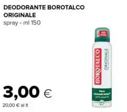 Tigre Deodorante borotalco originale spray offerta