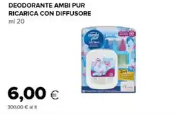 Tigre Deodorante ambi pur ricarica con diffusore offerta