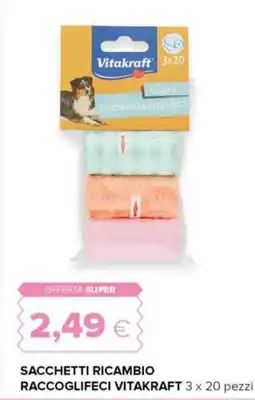 Tigre Sacchetti ricambio raccoglifeci VITAKRAFT offerta