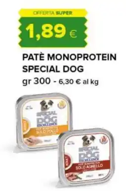 Tigre Patè monoprotein special dog offerta