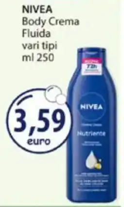 Acqua & Sapone NIVEA Body Crema Fluida vari tipi offerta