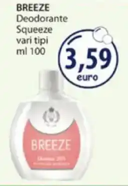 Acqua & Sapone BREEZE Deodorante Squeeze vari tipi offerta